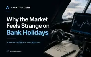 Forex market during bank holiday showing low liquidity and algorithmic trading conditions
