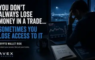 trader facing crypto wallet risk after losing seed phrase access