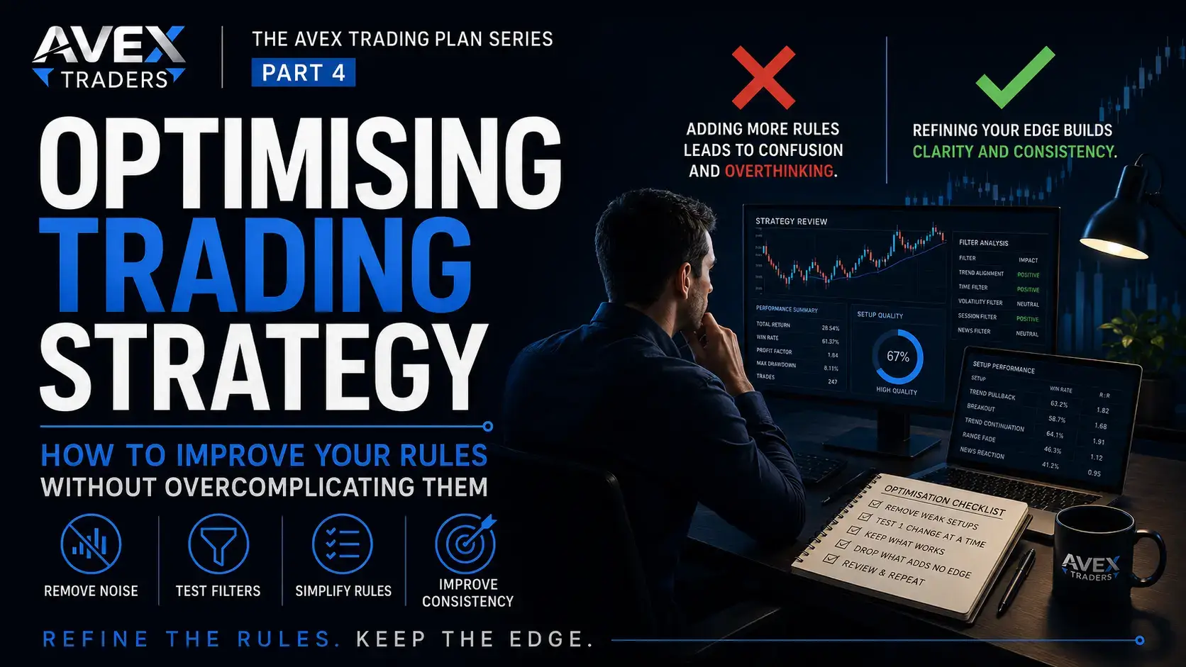 optimising trading strategy Avex Traders